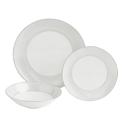Image showing the Gio Platinum 12 Piece Dinnerware Set, Platinum product.