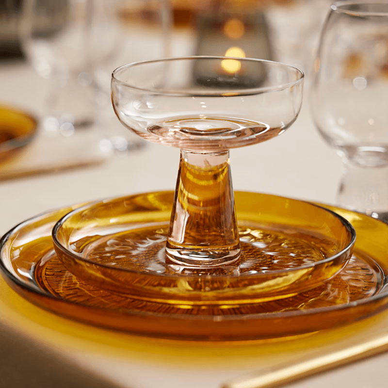 Kusintha Plate, D18cm, Amber
