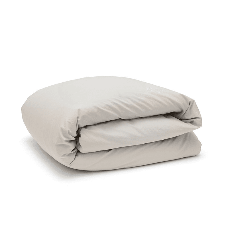 Relaxed Cotton King Size Duvet Cover, Clay