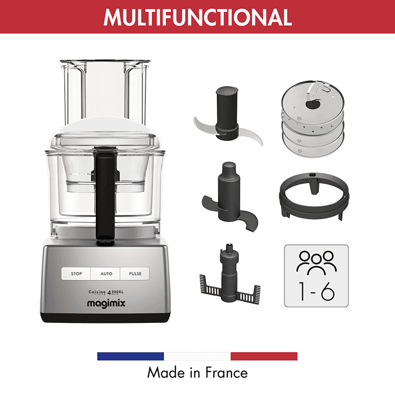 4200 XL Food Processor - 18471, 950W - 3 litre, Satin