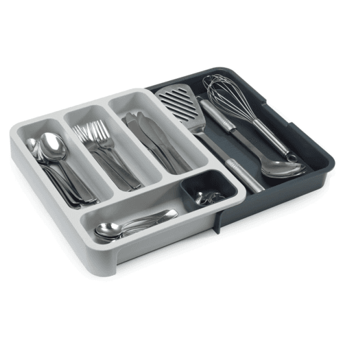Image showing the Drawer store cutlery drawer, Grey product.