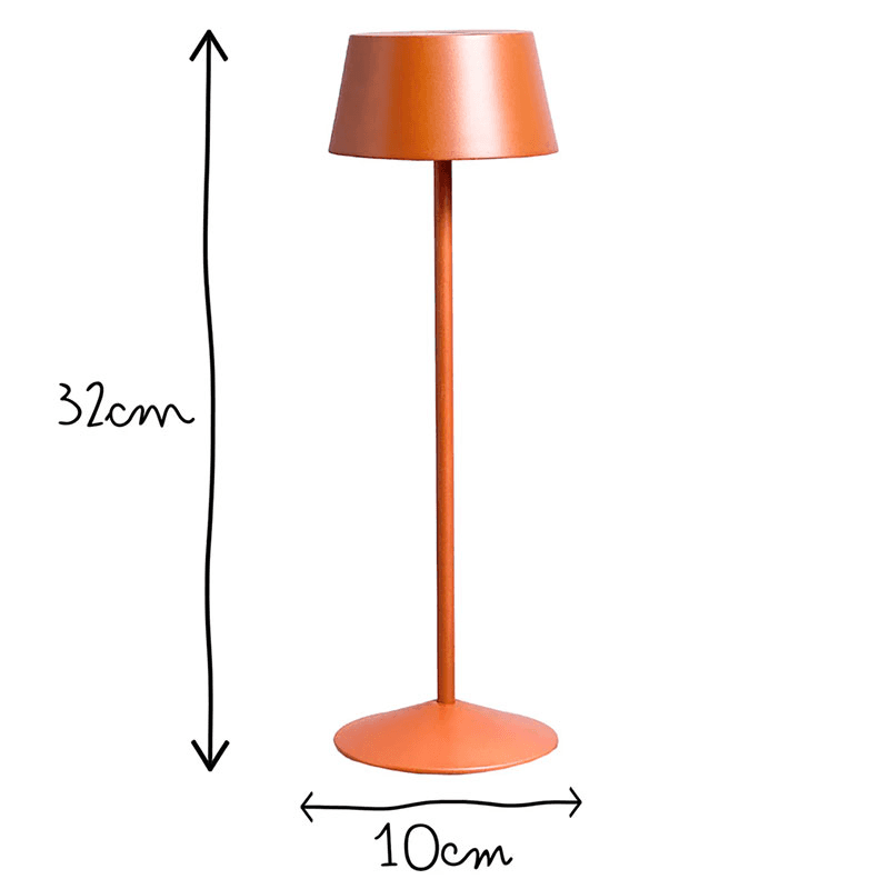 Scoon Rechargable Lamp, H32cm, Rust