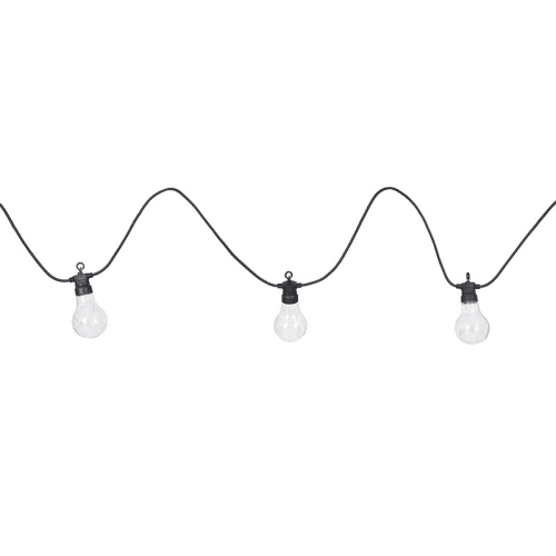 Image showing the Festoon Solar Lights, 20 Bulbs, Black product.
