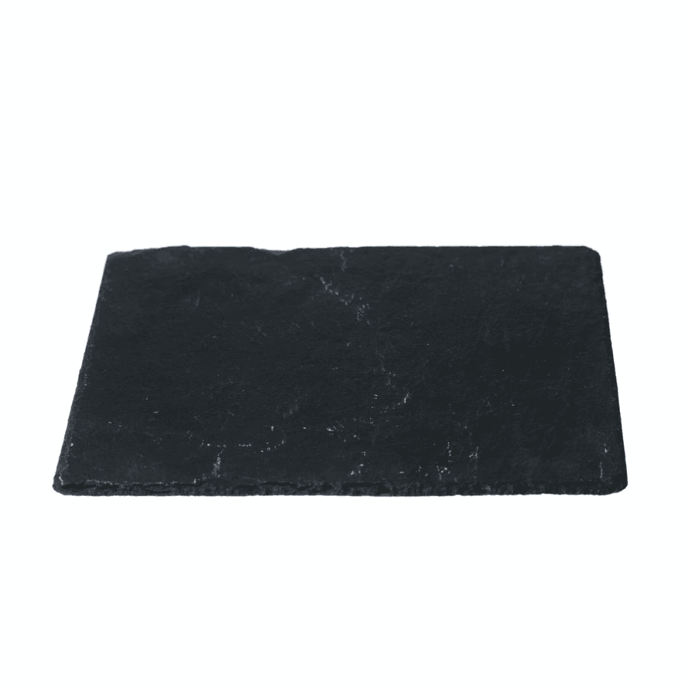 Pair of square tablemats, 25cm, Slate