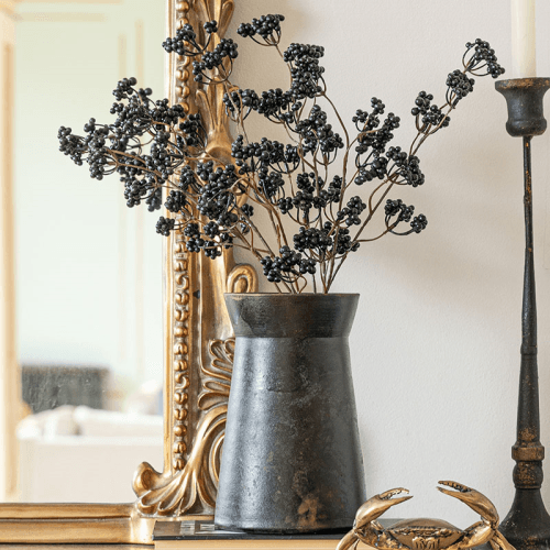 Image showing the Kew Eclectic Orangery Handthrown Vase, D20cm, Bronze product.