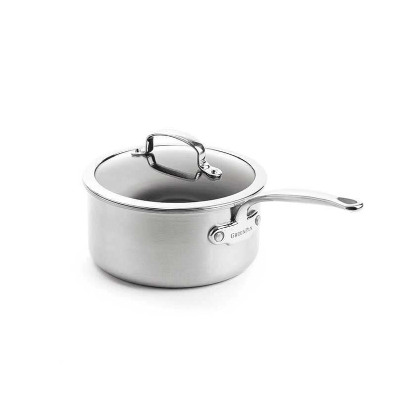 Premiere 3 Piece Non-Stick Saucepan Set, Stainless Steel
