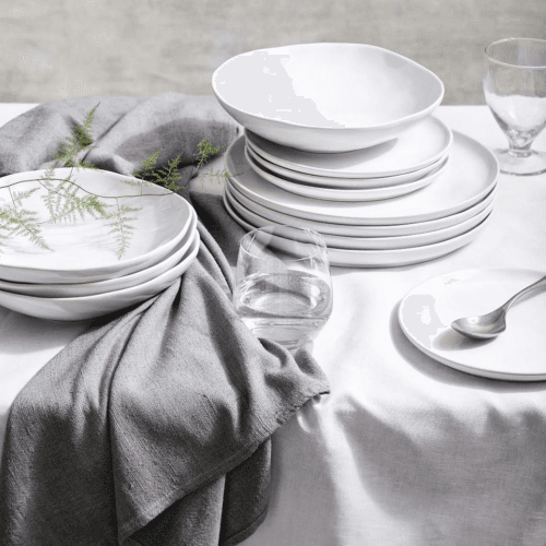 Image showing the Portobello 12 piece dinner set, White product.