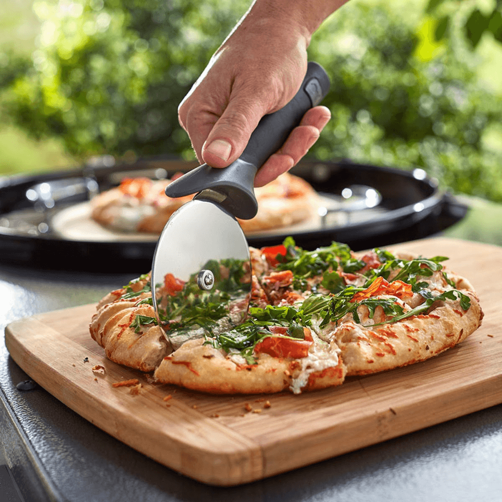 Pizza cutter, L23.5cm, Silver/Black