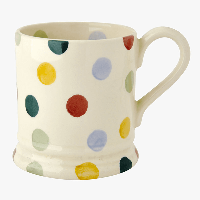Polka Dot Mug, 300ml, Cream