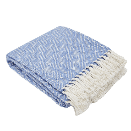 Image showing the Diamond Blanket, 250cm x 130cm, Cobalt product.