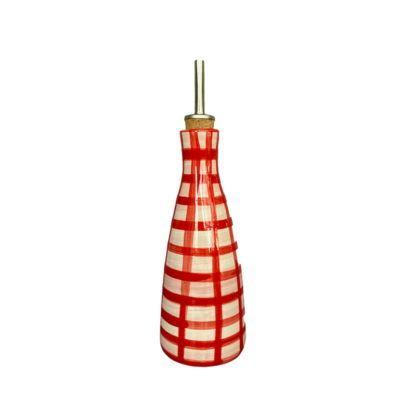 Oily Baby Oil Dispenser, H20cm, Nude/Poppy Red