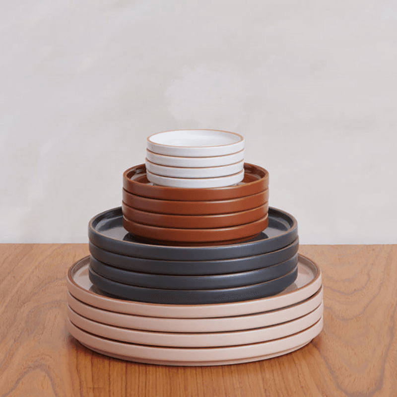 Set of 4 Salad Plates, 22cm, Steam