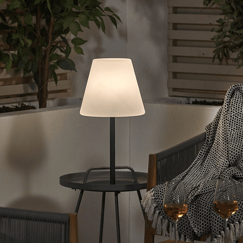 Outdoor Table Lamp, H50cm, Grey