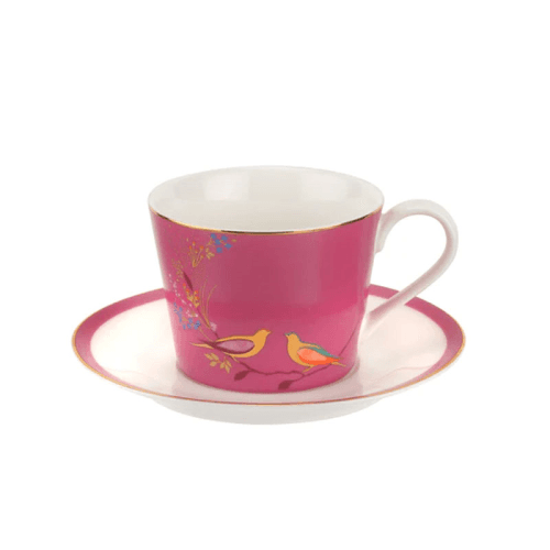 Image showing the Chelsea Collection Teacup and saucer, 20cl, pink product.