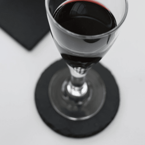 Image showing the Set of 4 round coasters, D11cm, Slate product.
