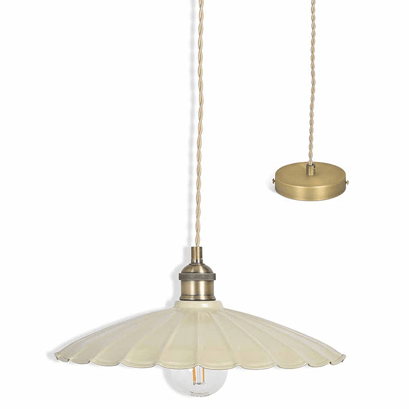 Wanstrow Ceiling Pendant, H150 x W36 x D36cm, Clay