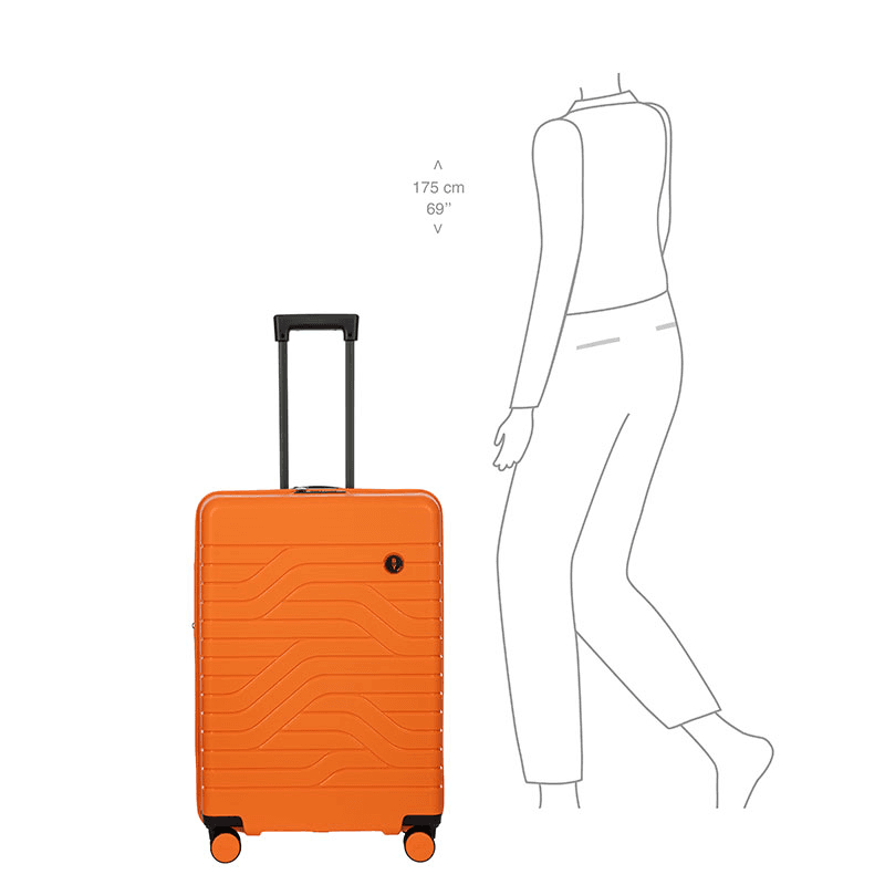Ulisse Expandable Suitcase, H71 x L49 x W28cm, Orange