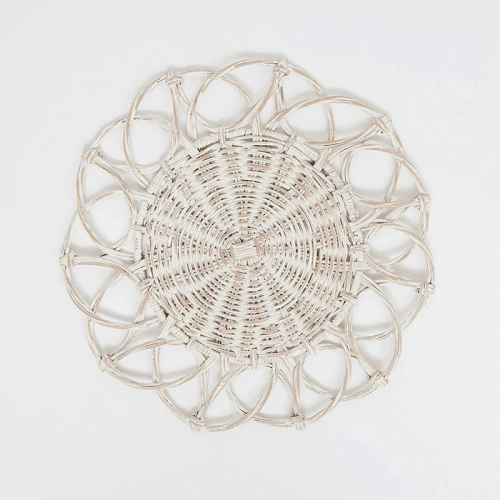 Image showing the Portofino Set of 4 Placemats, D32cm, White product.