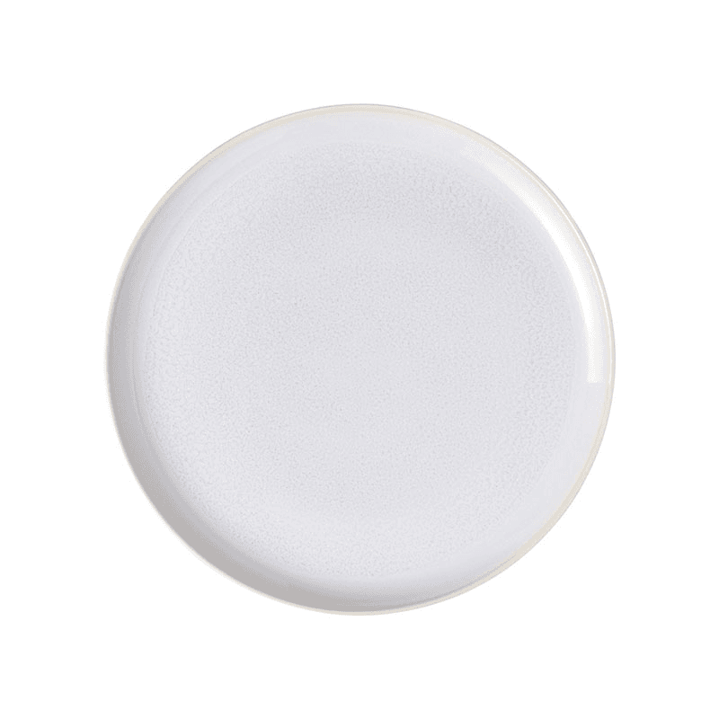 Crafted Cotton Flat Plate, D26cm, White