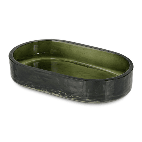 Image showing the Ilcoso Recycled Hammered Glass Soap Pump, 2 x 14 x 8cm, Green product.