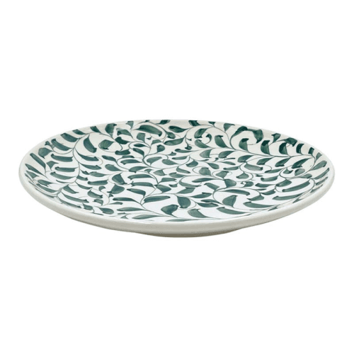 Image showing the Scroll Charger Plate, D30cm, Green product.