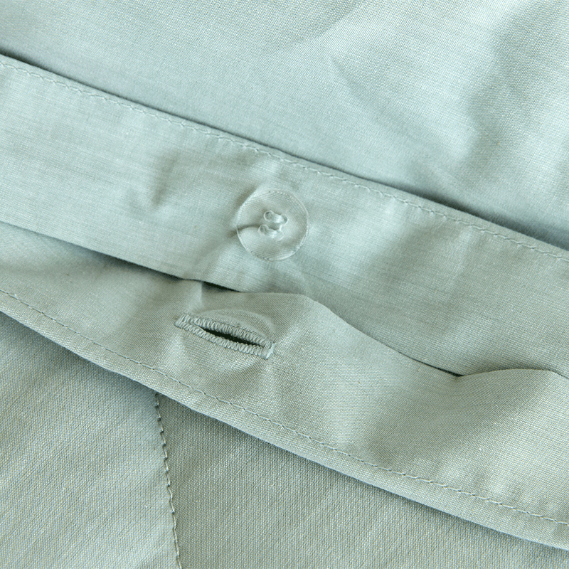 Stornoway Chambray Duvet Set, Super King, Green