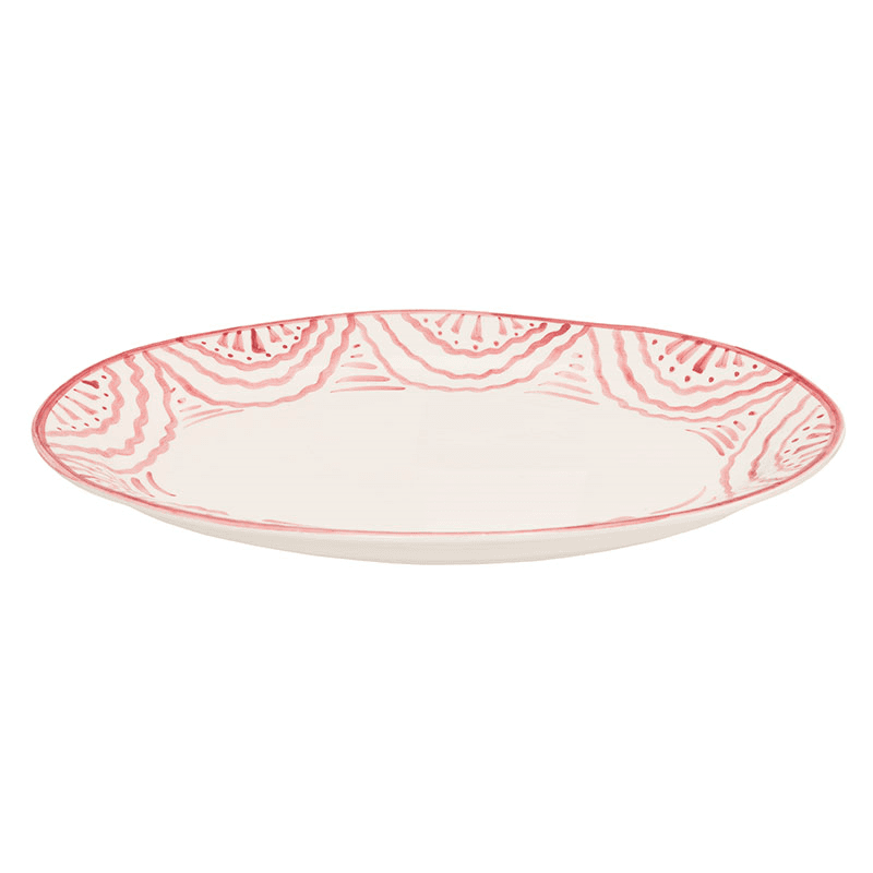 Ondas Serving Platter, L36 x W26.5cm, Pink
