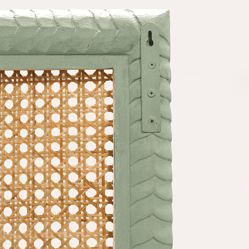 Pavillion King Size Wooden Headboard, Green