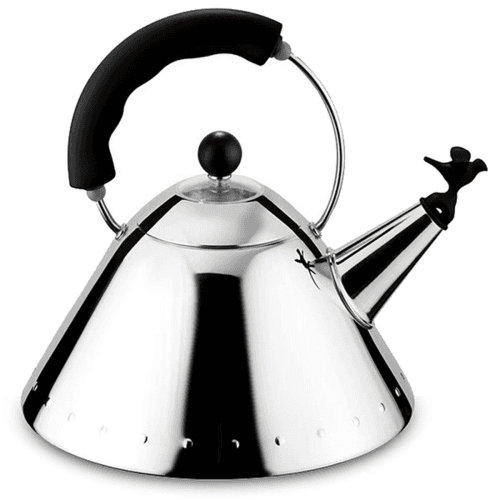 Image showing the Michael Graves Kettle, Black Handle And Black Bird Whistle product.