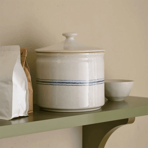 Image showing the Melbury Large Storage Jar, H21cm, Blue product.