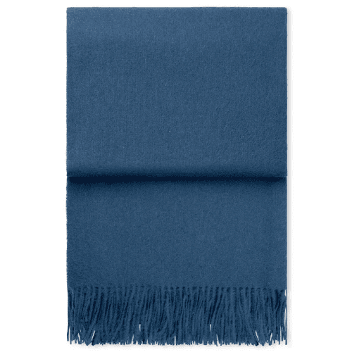 Image showing the Classic Throw, H130 x W200cm, Moirage Blue product.