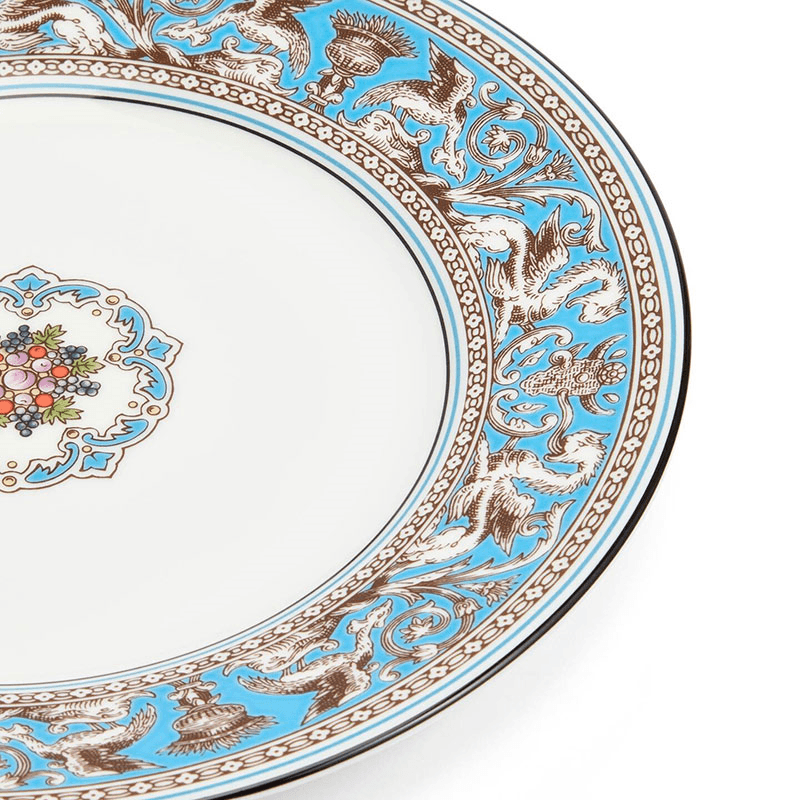 Florentine Plate, D20cm, Turquoise