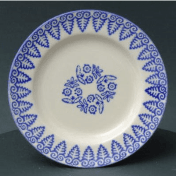Lacey Blue Plate, 18cm