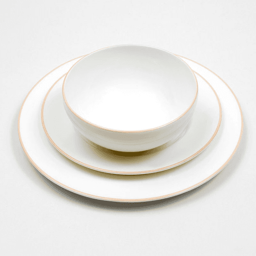 Image showing the Breakfast Bowl, D15cm, Blush Rim product.