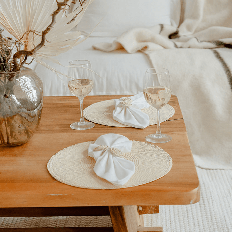 Nariño Set of 2 Woven Placemats, D39cm, Natural