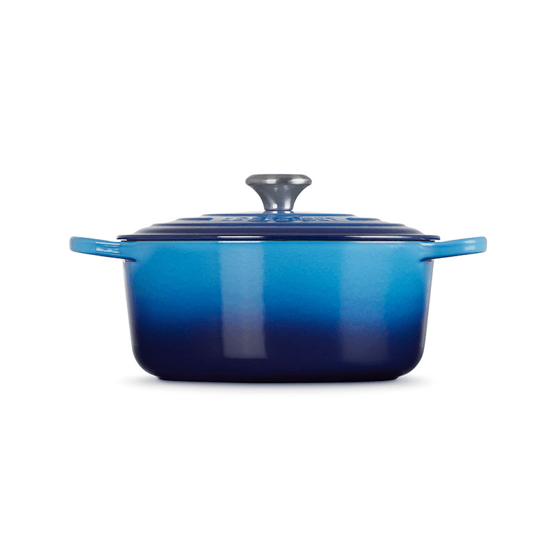 Signature Cast Iron Round Casserole, 26cm, Azure