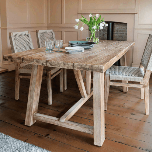 Image showing the Chilford Solid Wood Dining Table, Acacia product.