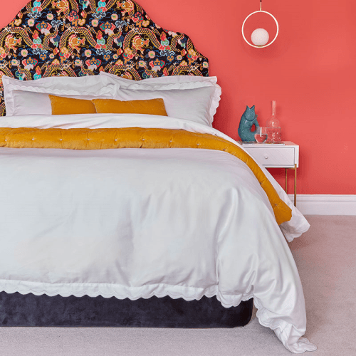 Image showing the Scallop Edge Duvet Set, Super King, White product.