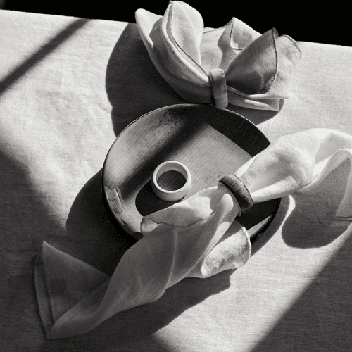 Image showing the Nordic Set of 6 Napkin Rings, D4.5cm, Sea product.