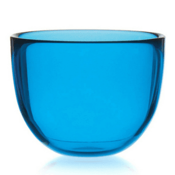Image showing the Coloured Glass Bowl, Aqua Blue, Medium, 13cm product.