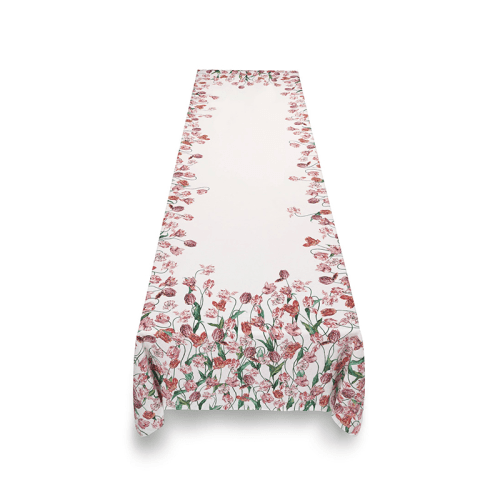 Image showing the Tulip Tablecloth, L165 x W380cm, Pink product.