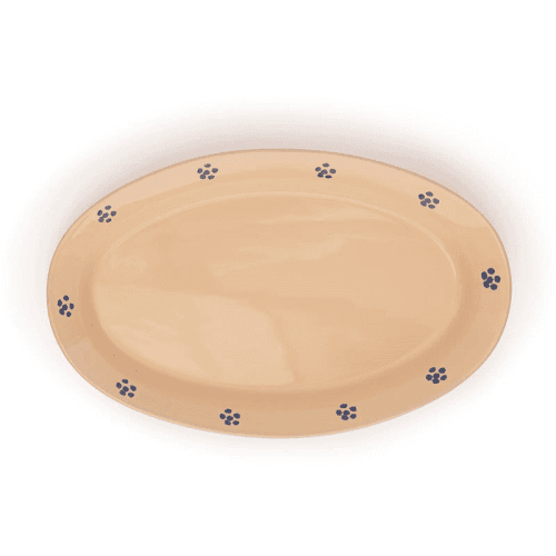 Image showing the Fiore Serving platter, L38cm, cream product.