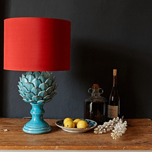 Lamp Base, Artur, Turquoise, 38x23cm