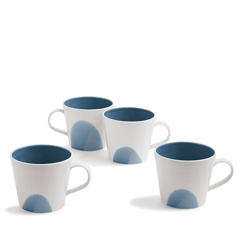 Signature 1815 Set of 4 Mugs, 400ml, Blue