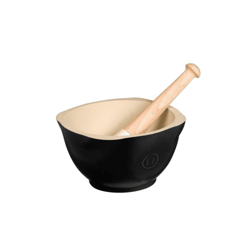 Image showing the Ceramic Pestle & Mortar, 15cm, Black Truffle product.