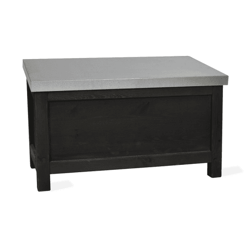 Image showing the Moreton Outdoor storage box, H64 x D60 x W104cm, Grey/Black product.