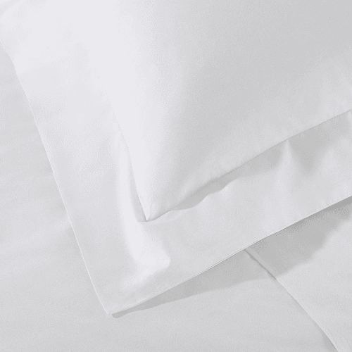 Image showing the 300 Thread Count Egyptian Cotton Sateen King duvet cover, W225 x L220cm, White product.
