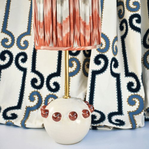 Image showing the Carnival Collection Zoe Hand Thrown Ceramic Table Lamp Base Only, Bronze/Amber product.