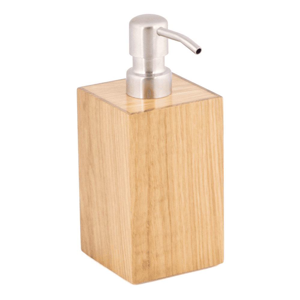 Mezza Soap pump, H18 x W7.5 x D7.5cm, Oak