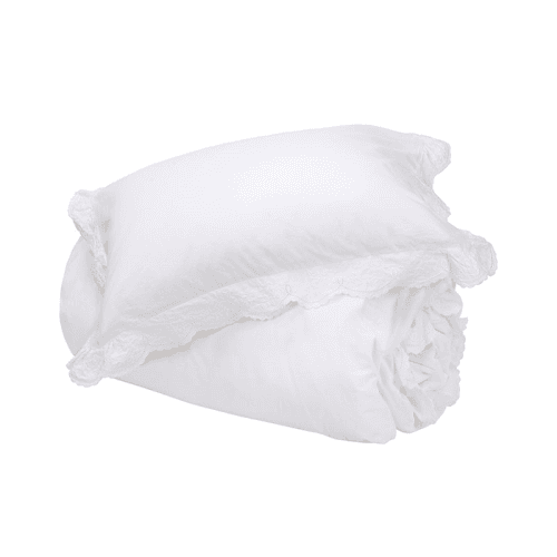 Image showing the Elsie Duvet Cover, King, White product.